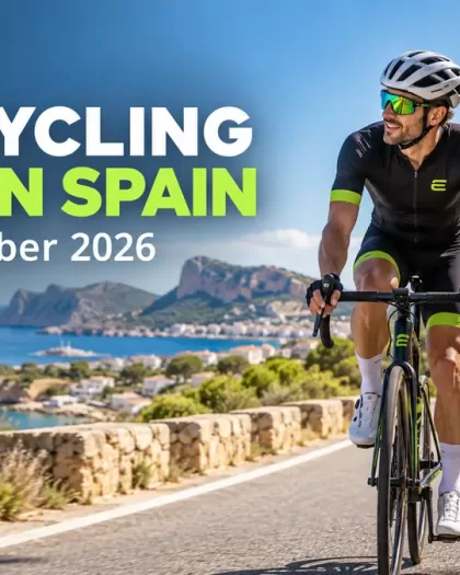 New cycling laws in Spain from 1 October 2026 – cyclist on Costa Blanca road near Jávea